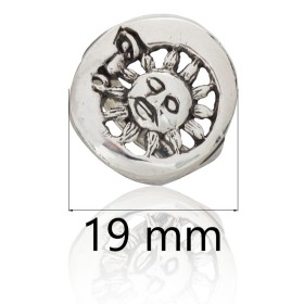 Anillo sol y luna plata de ley