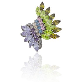 Anillo con piedras de...