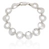 Pulsera eslabones circulares plata de ley