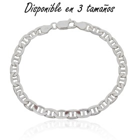 Pulsera ancla plata de ley