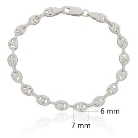 Pulsera calabrote plata de ley