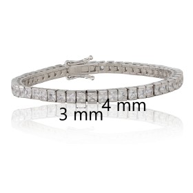 Pulsera riviere princesa plata de ley