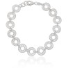 Pulsera de Eslabones Calados en Plata de Ley
