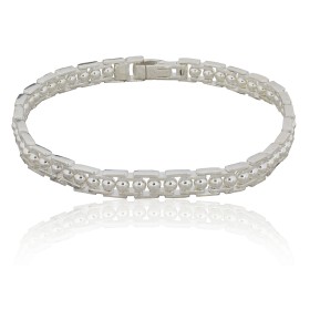 Pulsera esferas plata de ley
