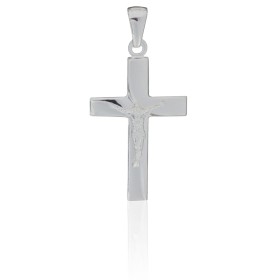 Cruz plana con Cristo...