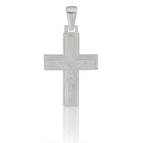 Cruz plana con Cristo en...