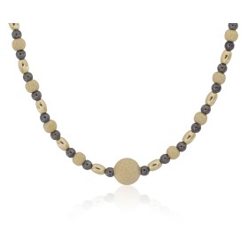 Gargantilla de bolas en oro...