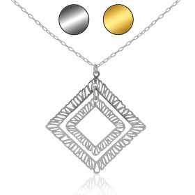 Gargantilla de doble rombo...