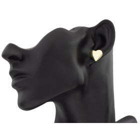 Pendientes de corazón en plata de ley