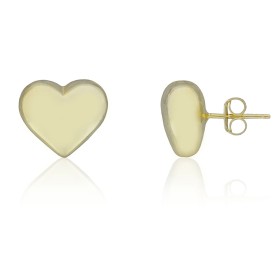 Pendientes de corazón en plata de ley