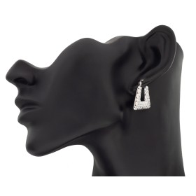 Pendientes escamas plata de ley