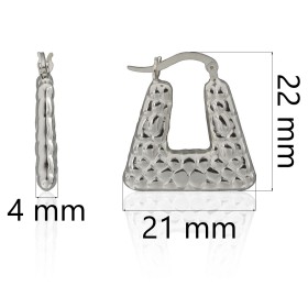 Pendientes escamas plata de ley