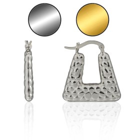 Pendientes escamas plata de...