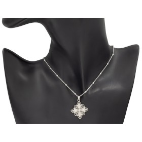 Colgante nudo de brujas plata de ley