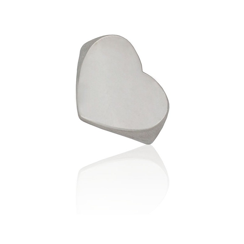 Anillo corazón plata de ley