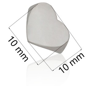 Anillo corazón plata de ley