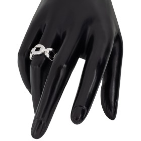 Anillo eslabones plata de ley