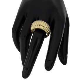 Anillo con formas onduladas oro 18 quilates