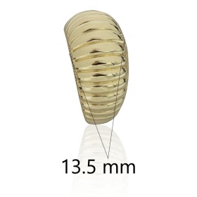 Anillo con formas onduladas oro 18 quilates