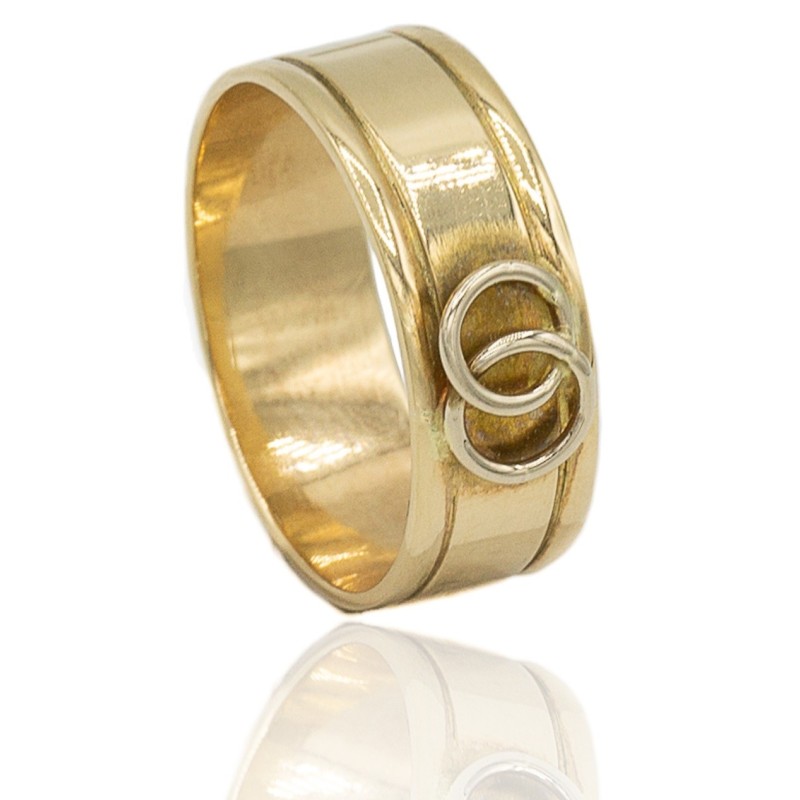 Alianza enlace oro 18 quilates