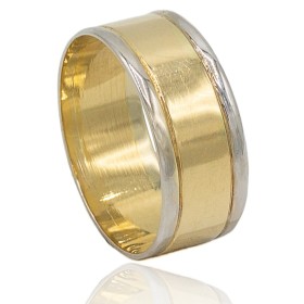 Alianza franjas bicolor oro...