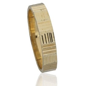 Alianza surcos tallados oro...