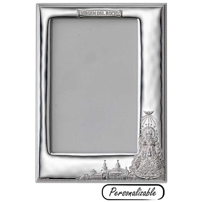 Marco de la Virgen del Rocío plata bilaminada