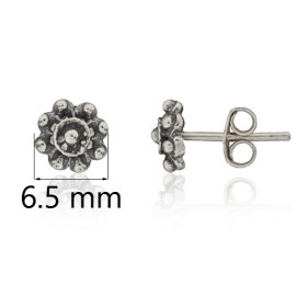 Pendientes charro plata de ley