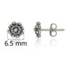 Pendientes charro plata de ley