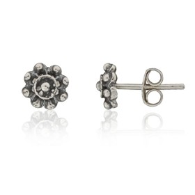 Pendientes charro plata de ley