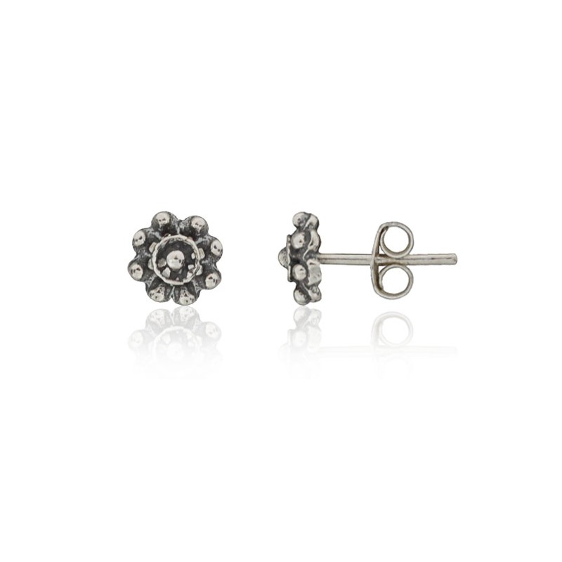 Pendientes charro plata de ley