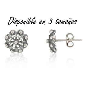 Pendientes charro plata de ley