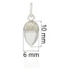 Colgante bellota plata de ley