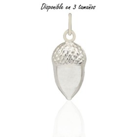 Colgante bellota plata de ley