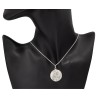 Escapulario Virgen del Carmen y Corazón de Jesús plata