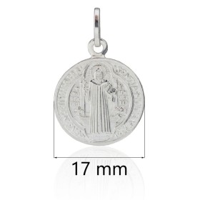 Medalla San Benito plata de ley