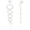 Pendientes largos eslabones plata de ley