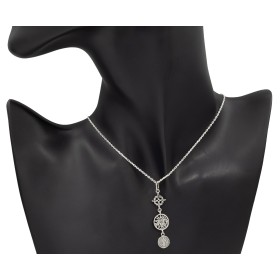 Colgante triple protección plata de ley