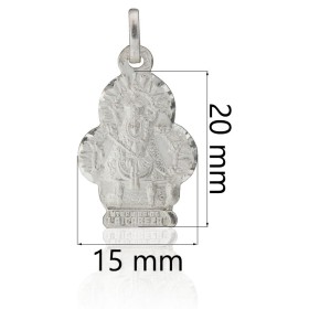 Medalla virgen de la cabeza plata de ley