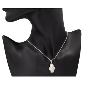 Medalla virgen de la cabeza plata de ley