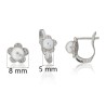 Conjunto pendientes y anillo con perlas plata de ley
