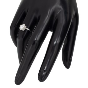 Conjunto pendientes y anillo con perlas plata de ley