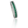 Anillo 3 hileras plata de ley