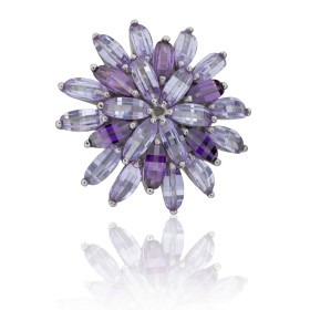 Anillo pétalos de flor...