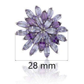 Anillo pétalos de flor plata de ley